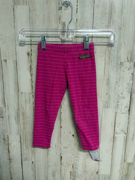 PINK MATILDA JANE STRIPE LEGGINGS, GIRLS 2T