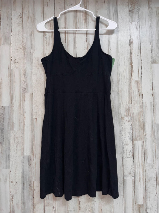 BLACK UNIVERSAL THREAD RIBBED DRESS, LADIES L