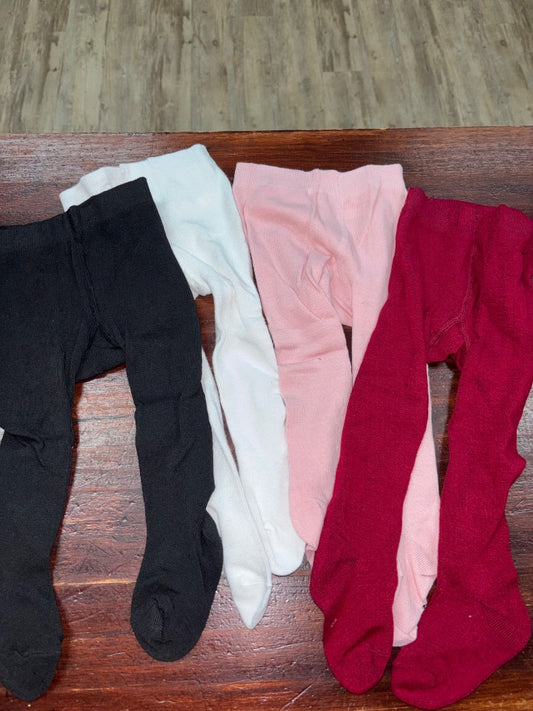 MULTI NO BRAND NEW 4PCK TIGHTS, Girl 0-1Y