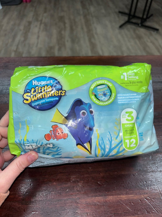 HUGGIES NEW LITTLE SWIMMERS SZ 3 12PCK, BABY GEAR