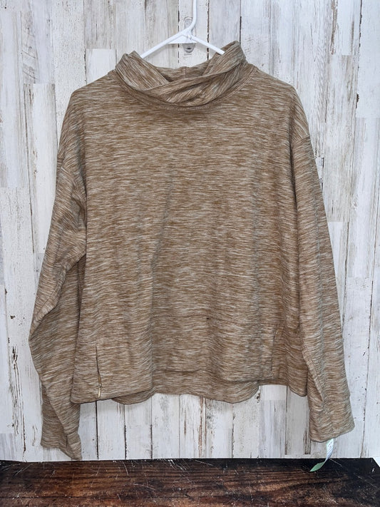TAN AVIA HEATHERED PULLOVER, LADIES XL