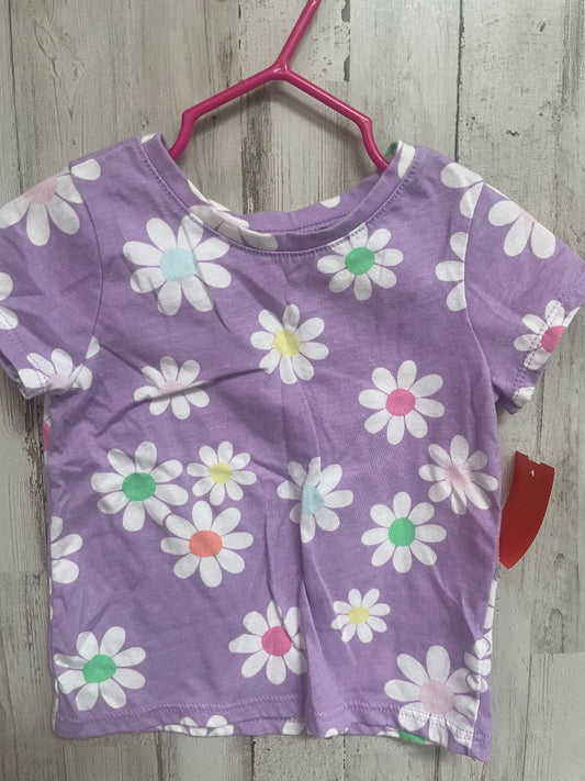 PURPLE GARANIMALS COLORFUL DAISY TEE, GIRL 18M