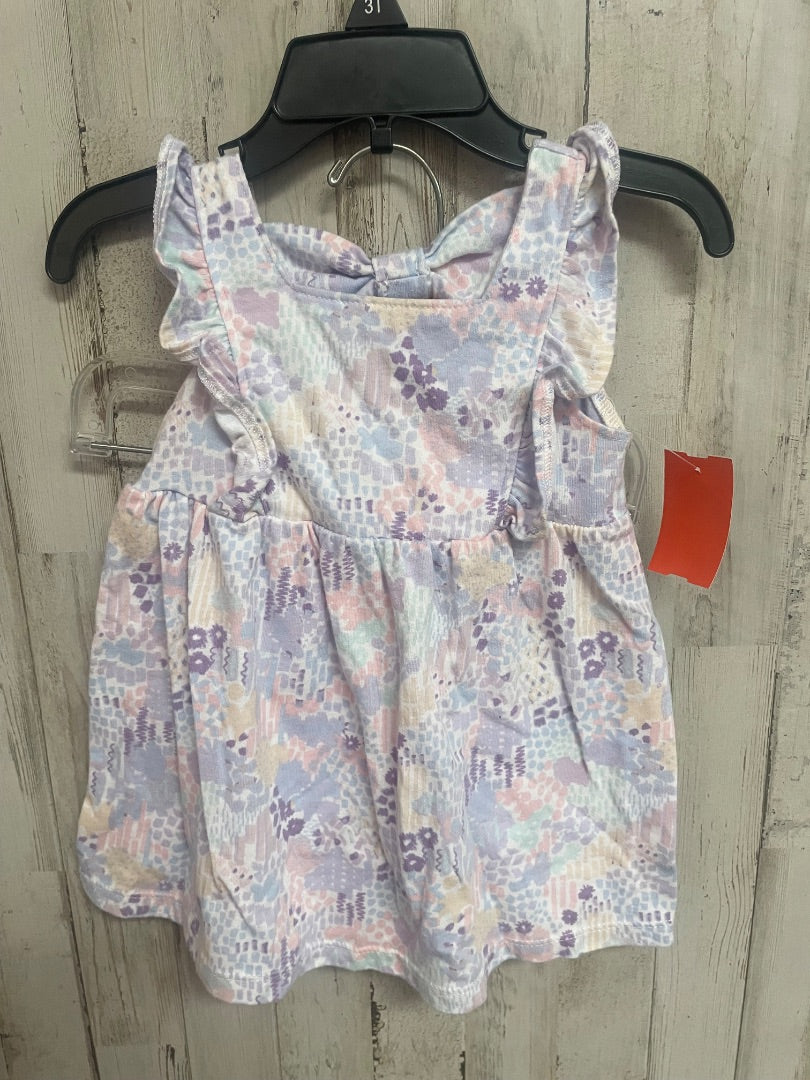 LILAC OKIE DOKIE MULTI PRINT DRESS/BLOOMS, GIRL 18M