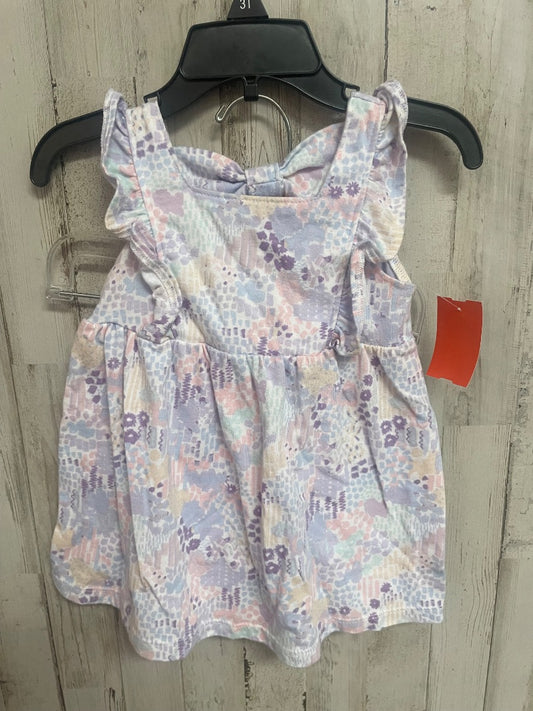 LILAC OKIE DOKIE MULTI PRINT DRESS/BLOOMS, GIRL 18M