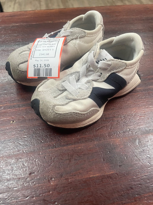 GREY/BLACK NEW BALANCE SLIP ON SNEAKERS, SHOES 5
