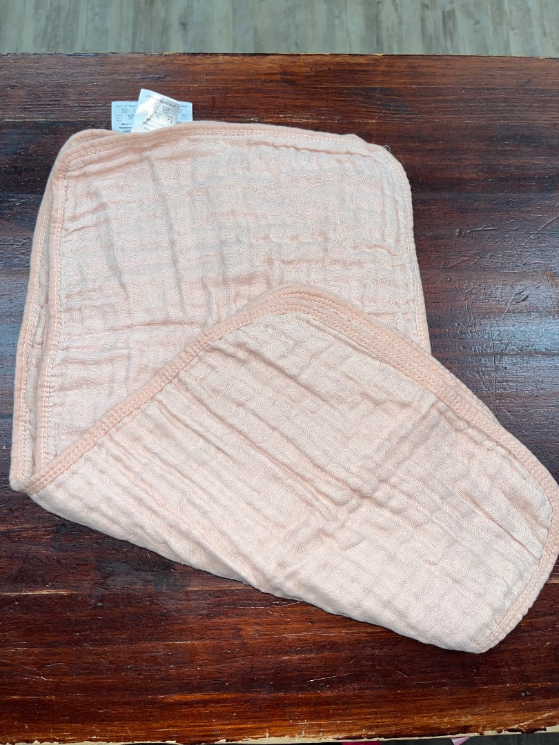 TAN COZY CUBS 3PC MUSLIN BURP CLOTH SET
