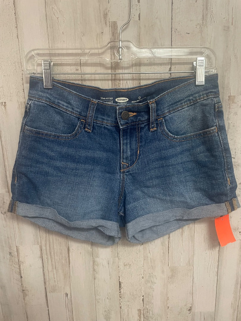 DENIM OLD NAVY SZ 0 CUFF SHORTS, LADIES XS