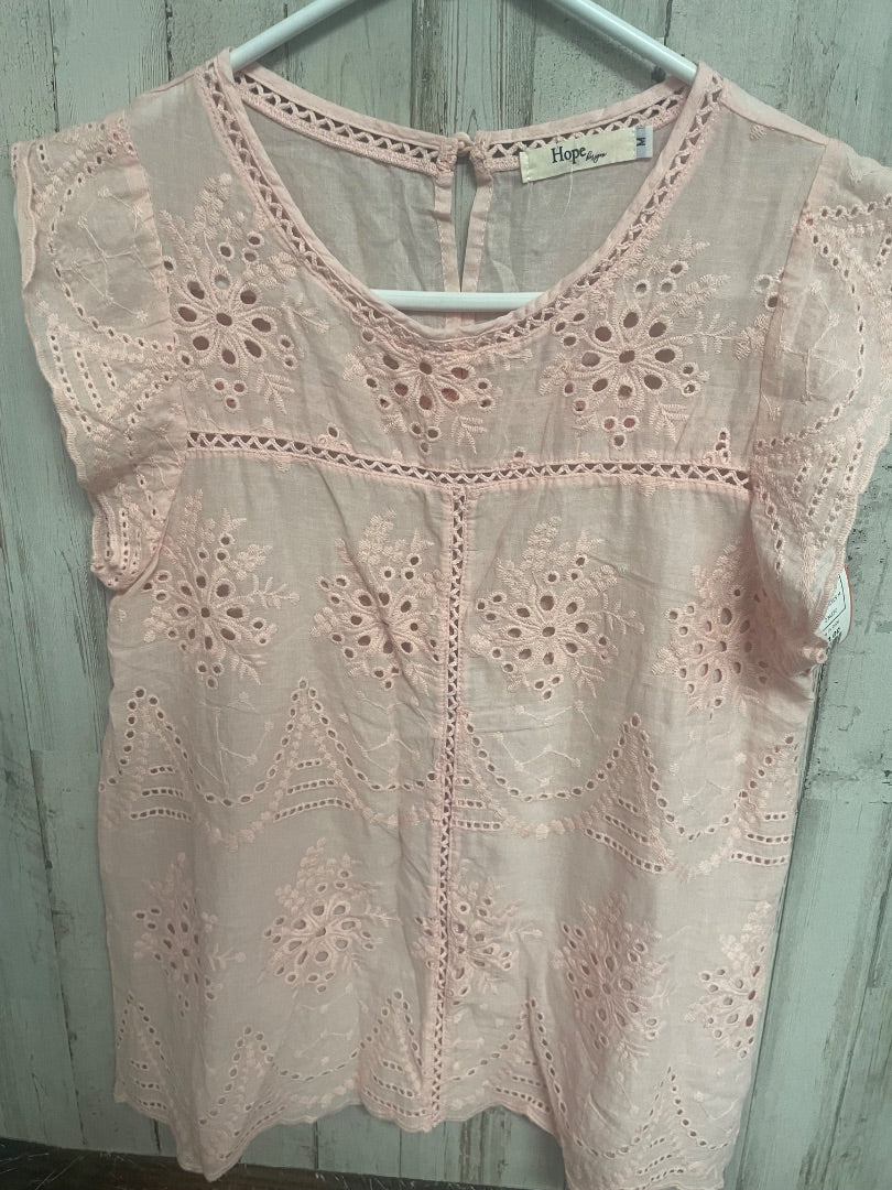 PEACH HOPE LACE TOP, LADIES M