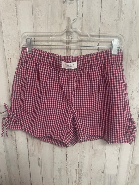 Purple american eagle PLAID BOW SHORTS, LADIES XS