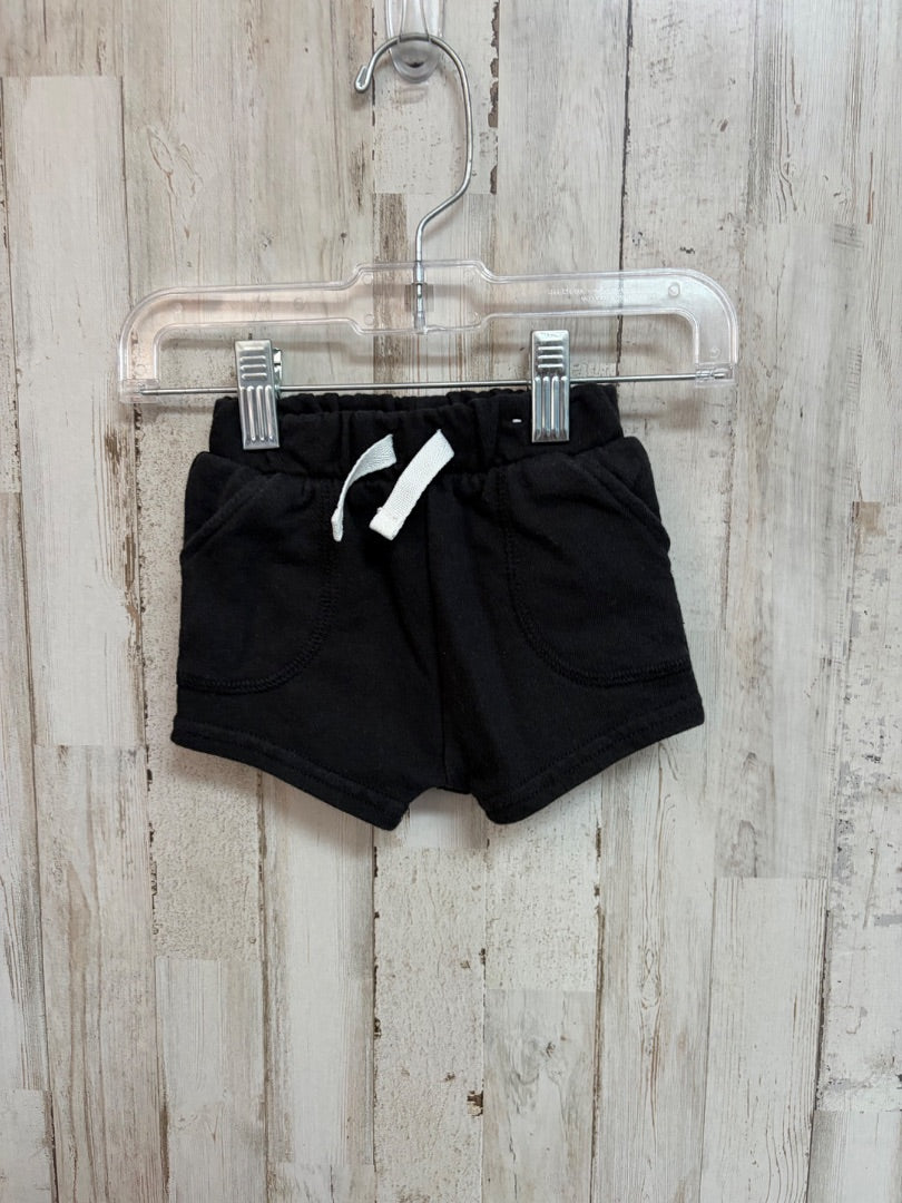 BLACK GARANIMALS COTTON SHORTS, BOYS 0/3M