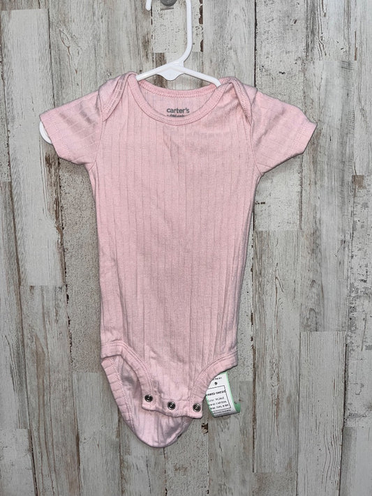 MUAVE CARTERS RIBBED ONESIE, GIRL 6-9M