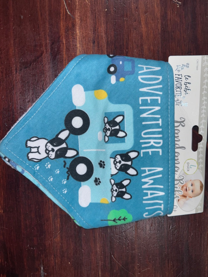 BLUE LEBEBE FAVORTIE NEW ADVENTURE AWAITS BIBS, BABY GEAR