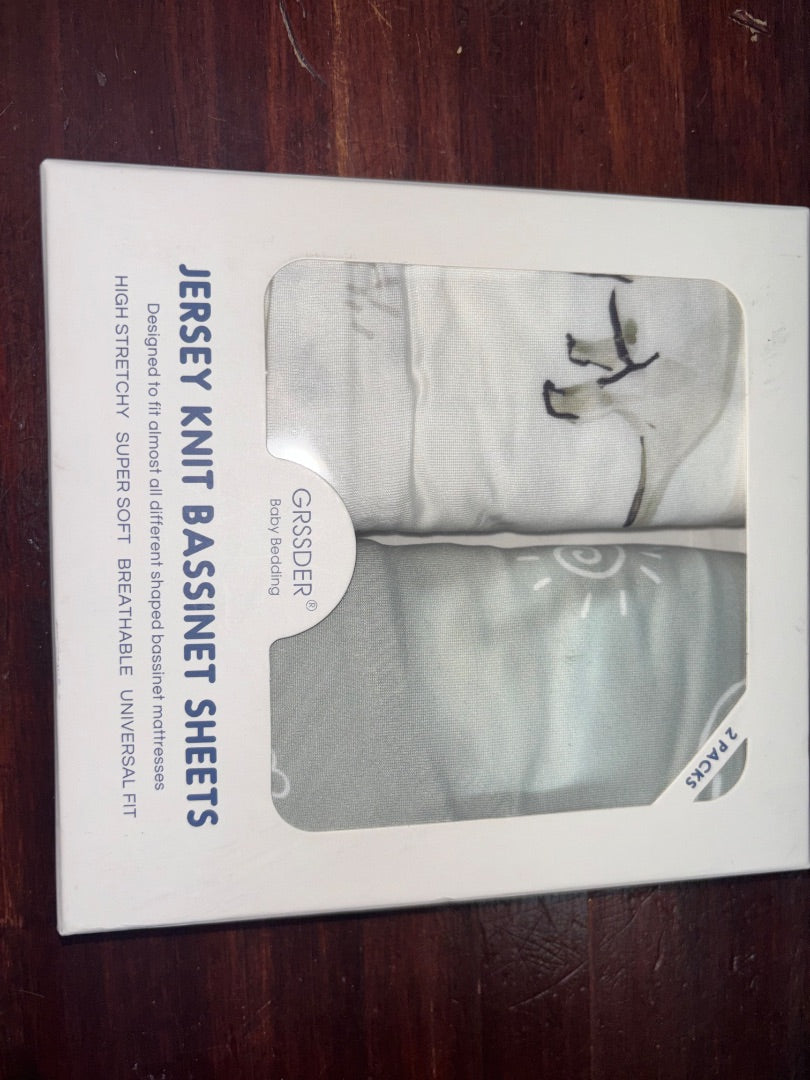 GRSSDER NEW JERSEY KNIT BASSINET SHEETS, BABY GEAR