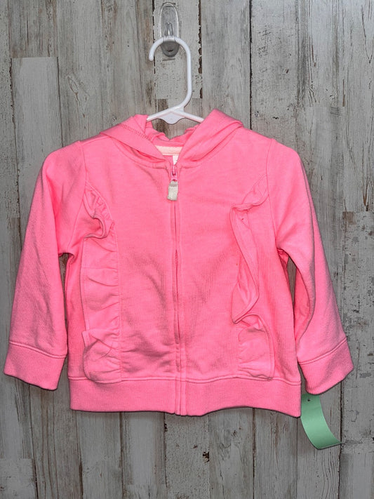 PINK CARTERS RUFFLE JACKET, GIRL 18M