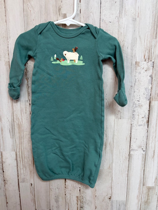 GREEN  BEAR GOWN, BOYS 6M