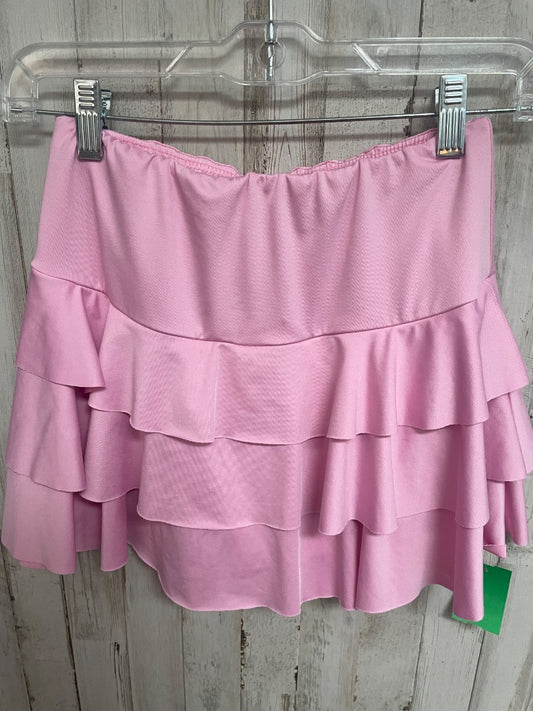 pink shein tier skirt, LADIES M