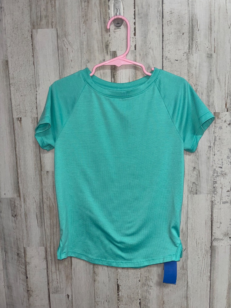 TEAL ATHLETIC WORKS SOLID ATHLETIC TOP, GIRL 4-5