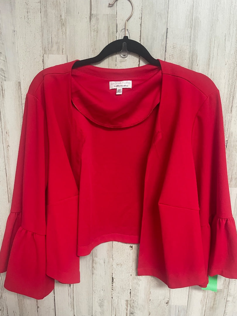 Red Signature Bell sleeve cover up, Ladies 2X
