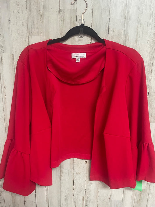 Red Signature Bell sleeve cover up, Ladies 2X