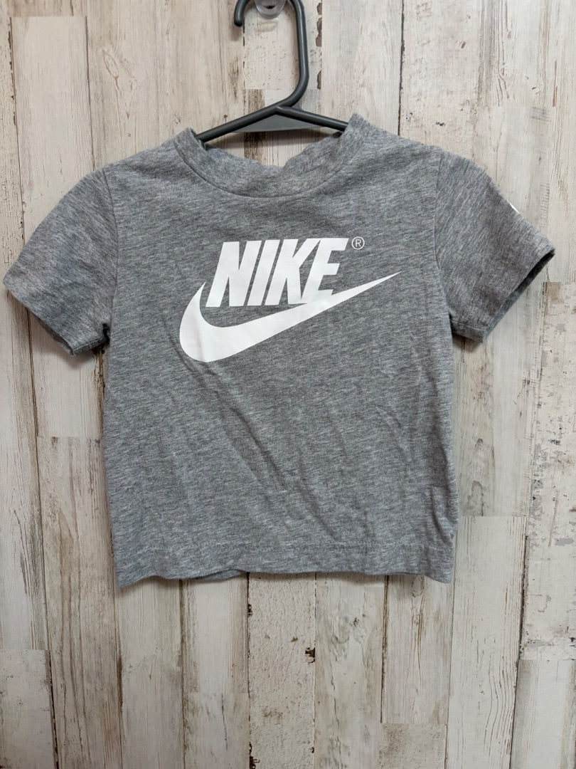 GREY  LOGO TEE, BOYS 2T
