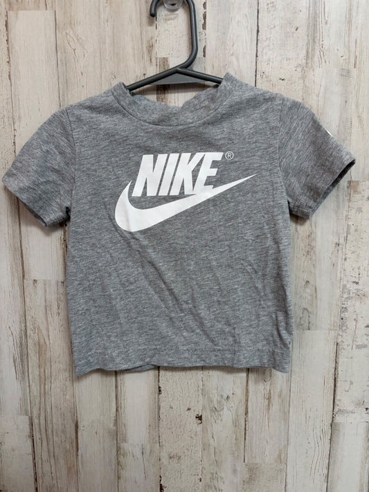 GREY  LOGO TEE, BOYS 2T