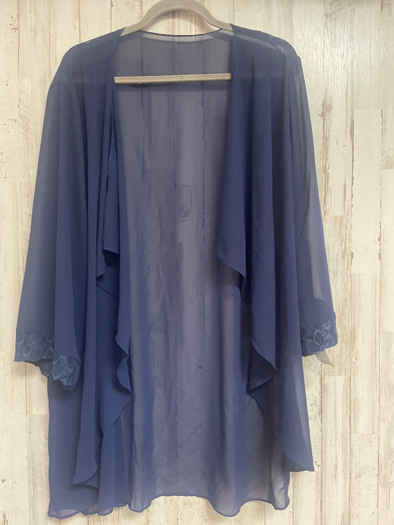 Navy No brand Sheer lace kimono, Ladies 2X