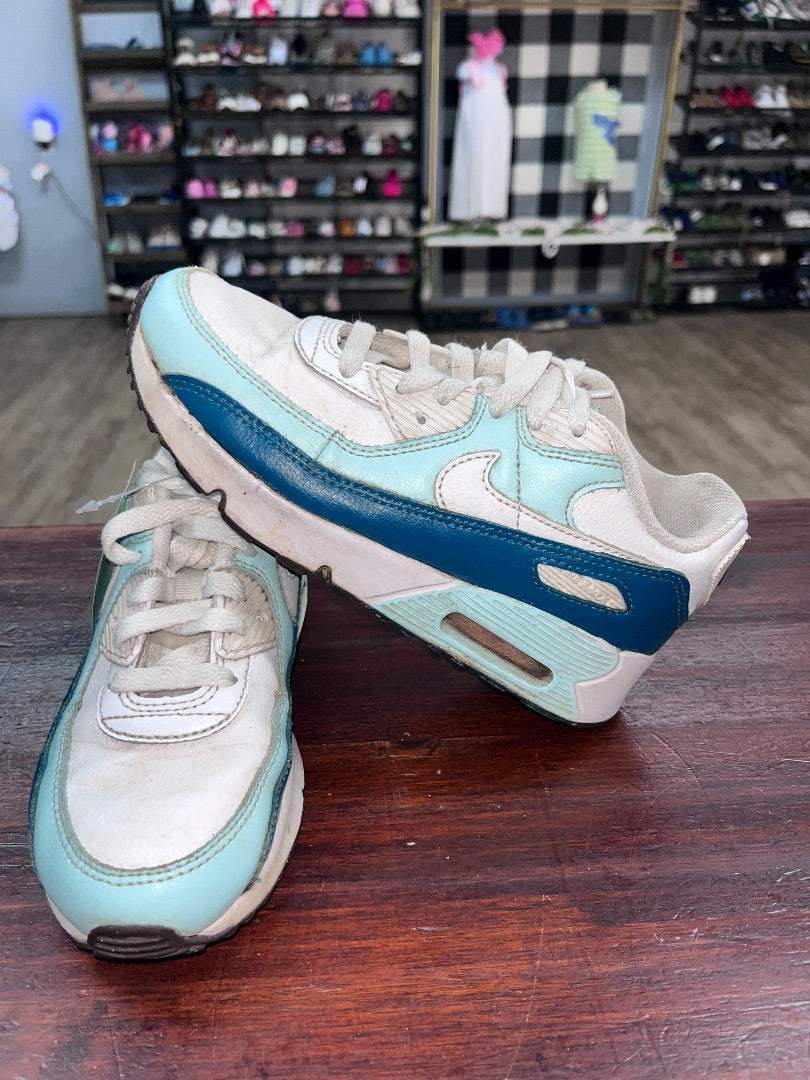 WHITE/TEAL NIKE AIR MAX SNEAKERS, SHOES Y2