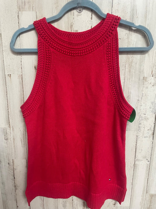 RED TOMMY HILFIGER KNIT TANK, LADIES M
