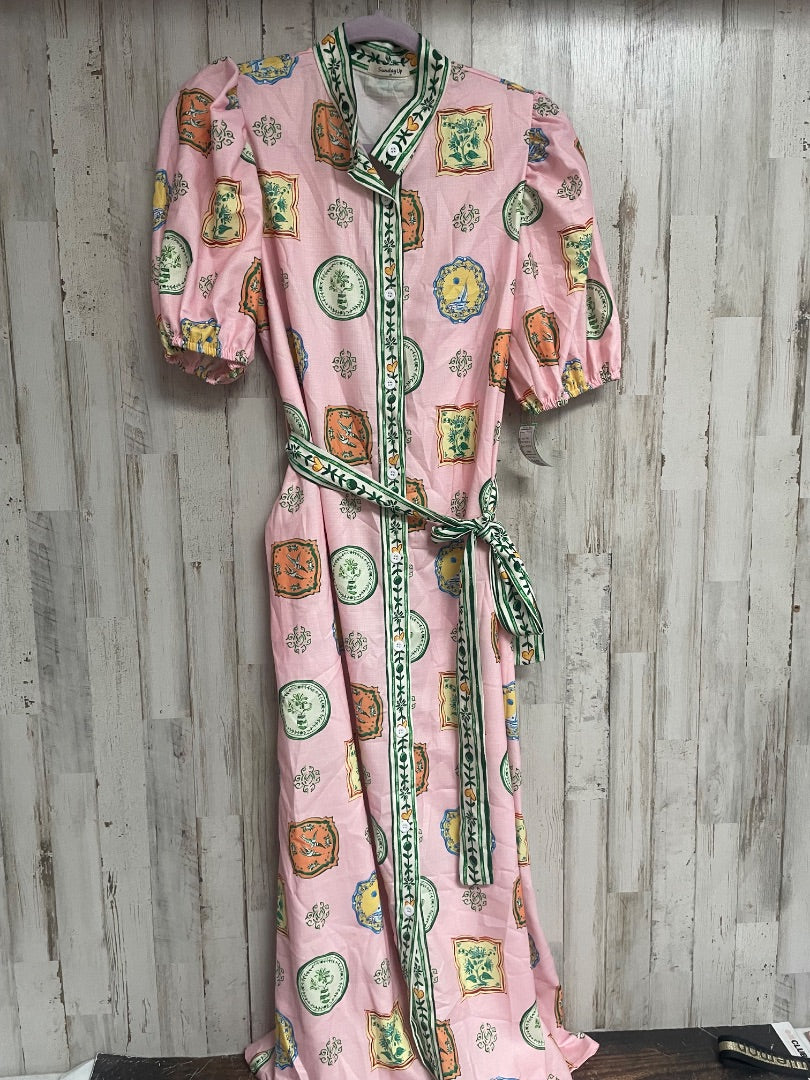 PINK SUNDAY UP PICTURE FRAME PRINT MAXI, LADIES M