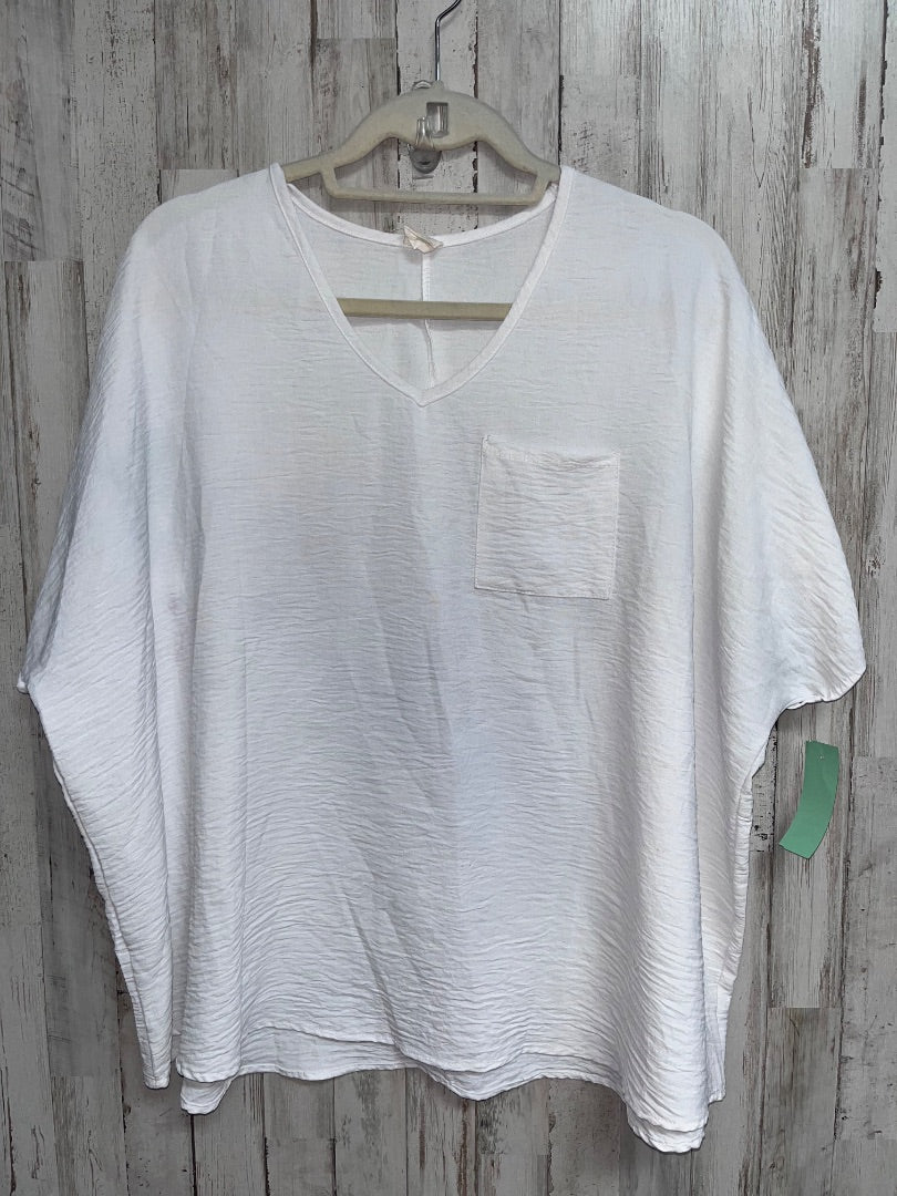 OFF WHITE JENNARATION TEXTURE POCKET BLOUSE, LADIES S