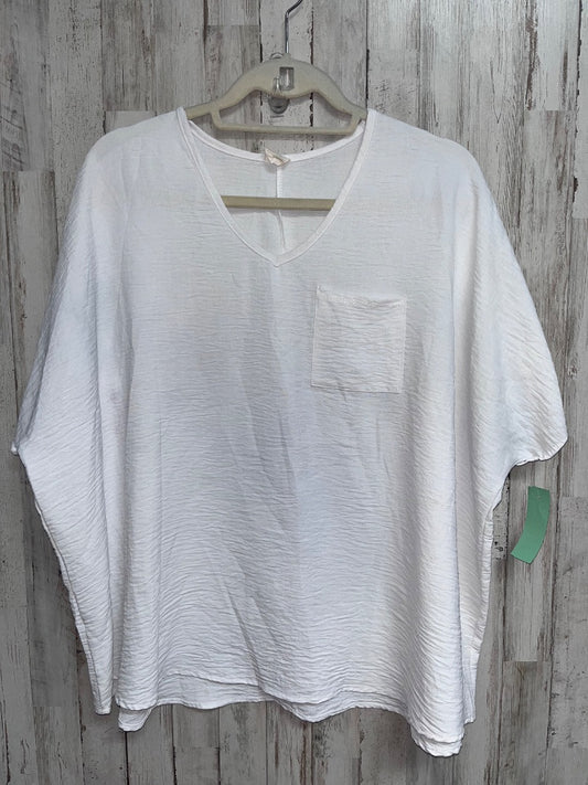 OFF WHITE JENNARATION TEXTURE POCKET BLOUSE, LADIES S