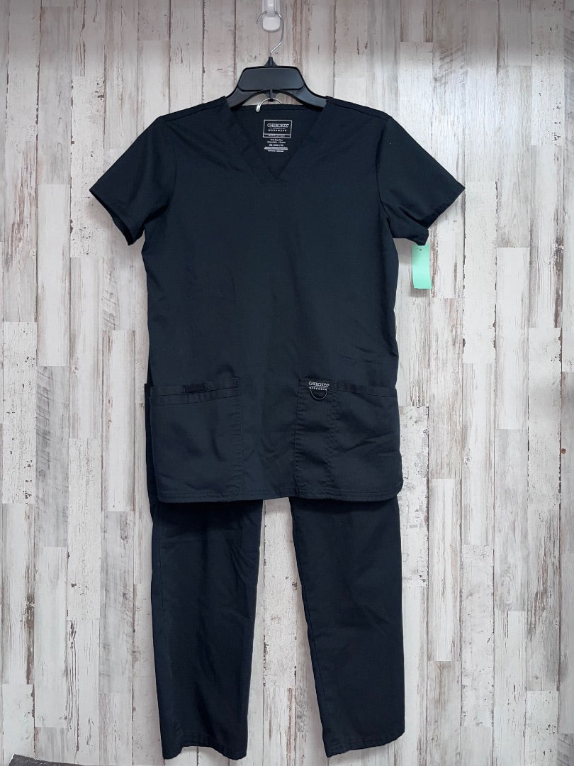 BLACK CHEROKEE 2PC SCRUB SET, LADIES XS PETITE