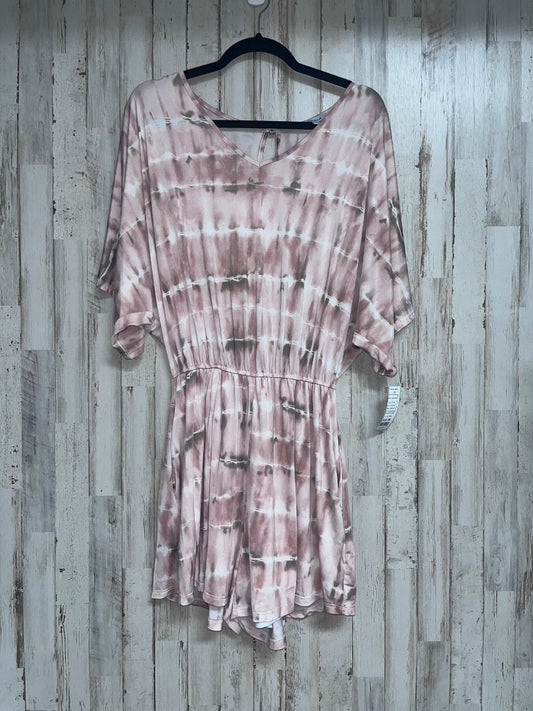 PINK WHITE BIRCH SOFT TIE DYE ROMPER, LADIES M