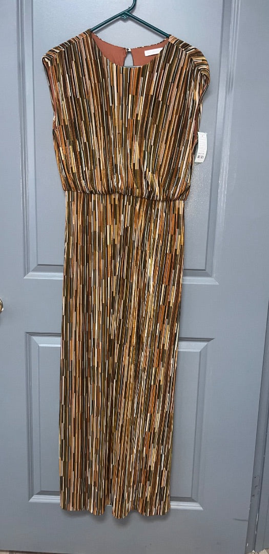 NEUTRALS CES FEMME STRIPE RIBBED STRETCH MAXI, LADIES M