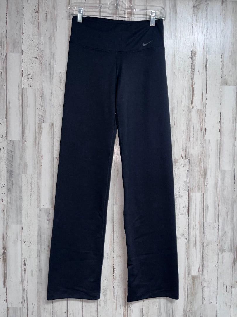 BLACK NIKE WIDE LEG DRY FIT PANTS, LADIES M
