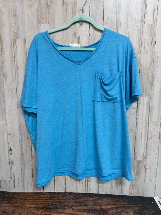 BLUE ZENANA POCKET OVERSIZE TOP, LADIES S