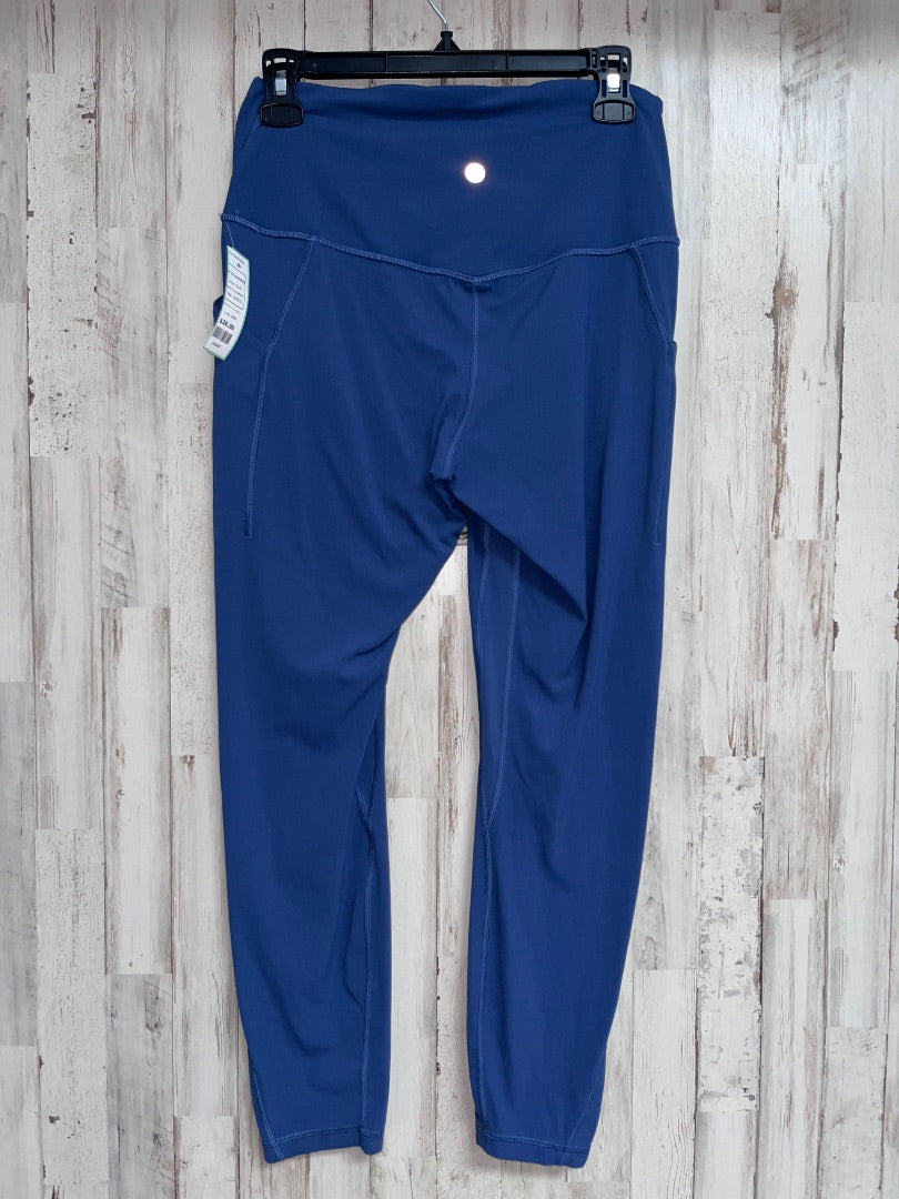 BLUE LULULEMON SZ 10 LEGGINGS, LADIES L