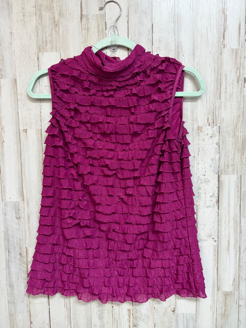DRK PURPLE NEW DIRECTIONS RUFFLE TANK, LADIES L