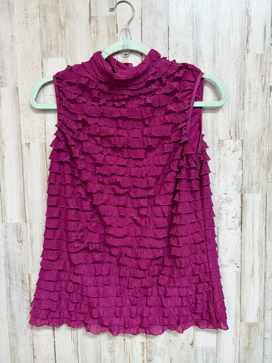 DRK PURPLE NEW DIRECTIONS RUFFLE TANK, LADIES L