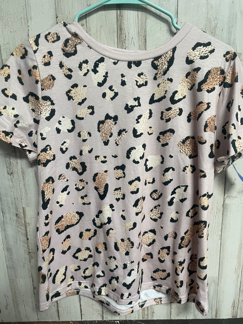 TAN PIXIE LADY LEOPARD TOP, LADIES S