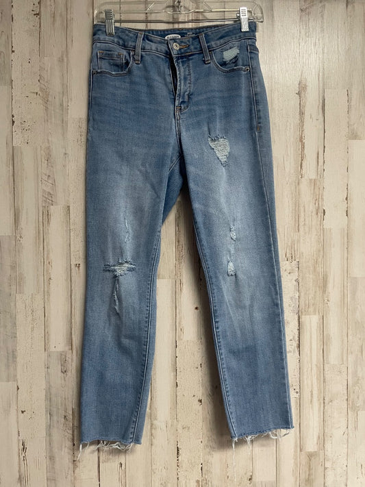 DENIM OLD NAVY SZ4 HI RISE POWER STRAIGHT JEANS, LADIES S