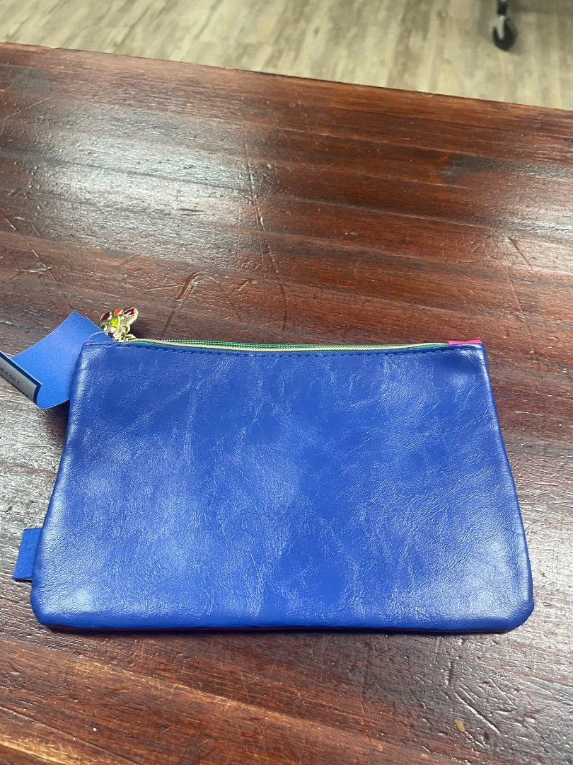 pink/blue ipsy leather bag