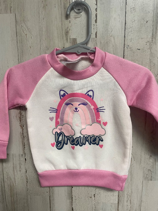 PINK ANGEL FACE DREAMER PULLOVER, GIRL 3/6M