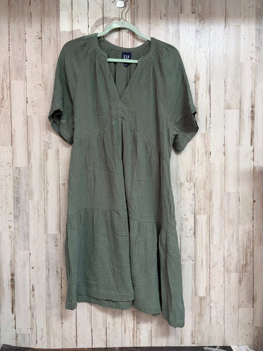 OLIVE  MUSLIN TIER DRESS, LADIES S