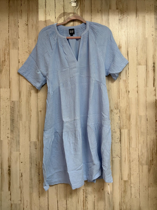 BLUE GAP GAUZE TIER DRESS, LADIES S