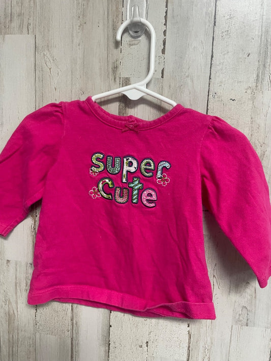 PINK CARTERS SUPER CUTE TEE, GIRL 3M