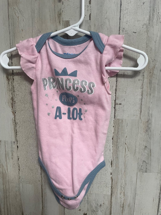 PINK KIDGETS POOPS A LOT ONESIE, GIRL 6/9M