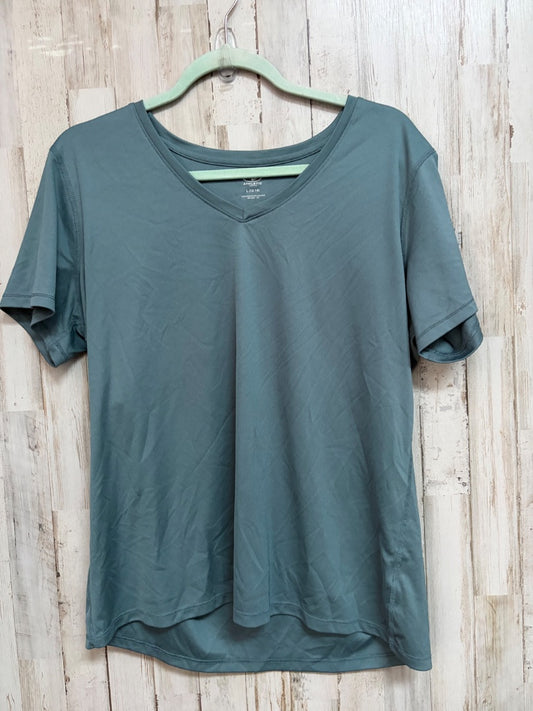 TEAL ATHLETIC WORKS VNECK ATHLETIC TOP, LADIES L