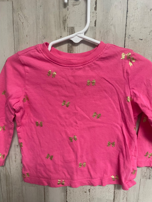 PINK OLD NAVY BOW TEE, GIRL 18-24M
