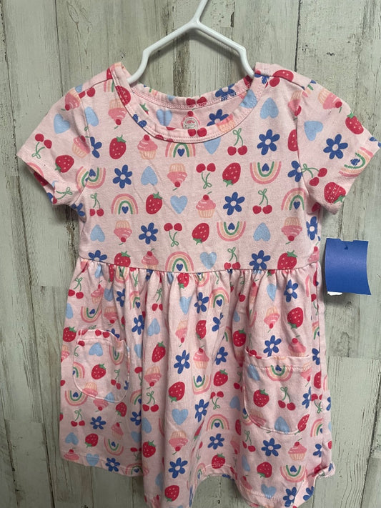 PINK WONDER NATION ICON DRESS, GIRL 2T